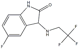 5-fluoro-3-[(2,2,2-trifluoroethyl)amino]-1,3-dihydro-2H-indol-2-one Struktur