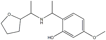 5-methoxy-2-(1-{[1-(oxolan-2-yl)ethyl]amino}ethyl)phenol Struktur