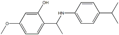 5-methoxy-2-(1-{[4-(propan-2-yl)phenyl]amino}ethyl)phenol Struktur