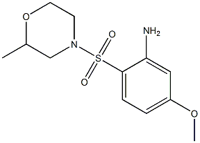 5-methoxy-2-[(2-methylmorpholine-4-)sulfonyl]aniline Struktur