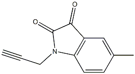 5-methyl-1-(prop-2-yn-1-yl)-2,3-dihydro-1H-indole-2,3-dione Struktur