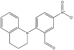 5-nitro-2-(1,2,3,4-tetrahydroquinolin-1-yl)benzaldehyde Struktur