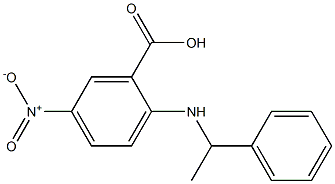 5-nitro-2-[(1-phenylethyl)amino]benzoic acid Struktur