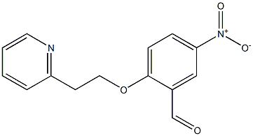 5-nitro-2-[2-(pyridin-2-yl)ethoxy]benzaldehyde Struktur