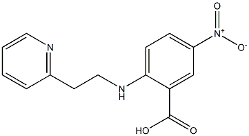 5-nitro-2-{[2-(pyridin-2-yl)ethyl]amino}benzoic acid Struktur