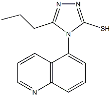 5-propyl-4-(quinolin-5-yl)-4H-1,2,4-triazole-3-thiol Struktur