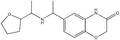 6-(1-{[1-(oxolan-2-yl)ethyl]amino}ethyl)-3,4-dihydro-2H-1,4-benzoxazin-3-one Struktur