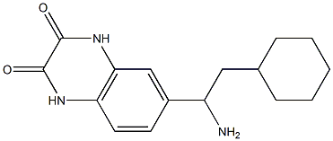 6-(1-amino-2-cyclohexylethyl)-1,2,3,4-tetrahydroquinoxaline-2,3-dione Struktur