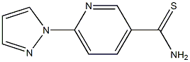 6-(1H-pyrazol-1-yl)pyridine-3-carbothioamide Struktur