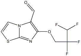 6-(2,2,3,3-tetrafluoropropoxy)imidazo[2,1-b][1,3]thiazole-5-carbaldehyde Struktur