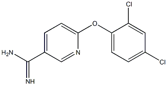 6-(2,4-dichlorophenoxy)pyridine-3-carboximidamide Struktur