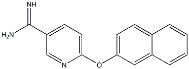 6-(2-naphthyloxy)pyridine-3-carboximidamide Struktur