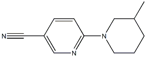 6-(3-methylpiperidin-1-yl)nicotinonitrile Struktur