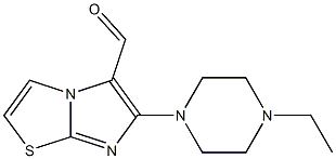 6-(4-ethylpiperazin-1-yl)imidazo[2,1-b][1,3]thiazole-5-carbaldehyde Struktur