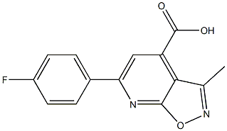 6-(4-fluorophenyl)-3-methylpyrido[3,2-d][1,2]oxazole-4-carboxylic acid Struktur