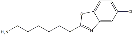 6-(5-chloro-1,3-benzothiazol-2-yl)hexan-1-amine Struktur