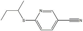 6-(butan-2-ylsulfanyl)pyridine-3-carbonitrile Struktur