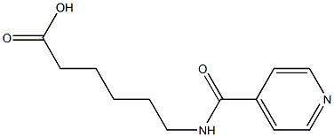 6-(isonicotinoylamino)hexanoic acid Struktur