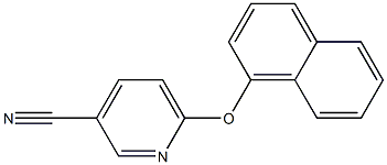 6-(naphthalen-1-yloxy)pyridine-3-carbonitrile Struktur