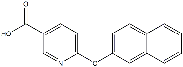 6-(naphthalen-2-yloxy)pyridine-3-carboxylic acid Struktur