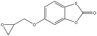 6-(oxiran-2-ylmethoxy)-2H-1,3-benzoxathiol-2-one Struktur