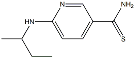 6-(sec-butylamino)pyridine-3-carbothioamide Struktur