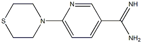 6-(thiomorpholin-4-yl)pyridine-3-carboximidamide Struktur