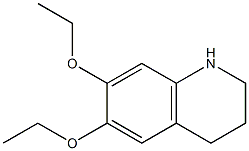 6,7-diethoxy-1,2,3,4-tetrahydroquinoline Struktur