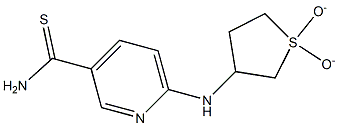 6-[(1,1-dioxidotetrahydrothien-3-yl)amino]pyridine-3-carbothioamide Struktur