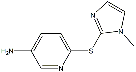 6-[(1-methyl-1H-imidazol-2-yl)sulfanyl]pyridin-3-amine Struktur