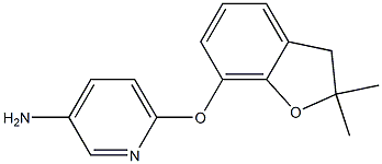 6-[(2,2-dimethyl-2,3-dihydro-1-benzofuran-7-yl)oxy]pyridin-3-amine Struktur