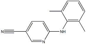 6-[(2,6-dimethylphenyl)amino]pyridine-3-carbonitrile Struktur