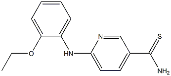 6-[(2-ethoxyphenyl)amino]pyridine-3-carbothioamide Struktur