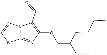 6-[(2-ethylhexyl)oxy]imidazo[2,1-b][1,3]thiazole-5-carbaldehyde Struktur