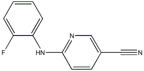 6-[(2-fluorophenyl)amino]nicotinonitrile Struktur