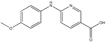 6-[(4-methoxyphenyl)amino]pyridine-3-carboxylic acid Struktur