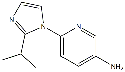 6-[2-(propan-2-yl)-1H-imidazol-1-yl]pyridin-3-amine Struktur