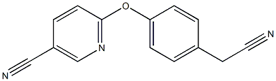 6-[4-(cyanomethyl)phenoxy]nicotinonitrile Struktur