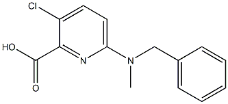 6-[benzyl(methyl)amino]-3-chloropyridine-2-carboxylic acid Struktur