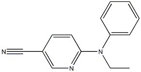 6-[ethyl(phenyl)amino]nicotinonitrile Struktur