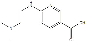 6-{[2-(dimethylamino)ethyl]amino}pyridine-3-carboxylic acid Struktur