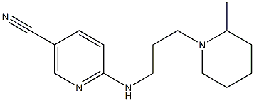 6-{[3-(2-methylpiperidin-1-yl)propyl]amino}nicotinonitrile Struktur