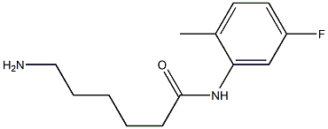 6-amino-N-(5-fluoro-2-methylphenyl)hexanamide Struktur