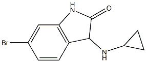 6-bromo-3-(cyclopropylamino)-2,3-dihydro-1H-indol-2-one Struktur