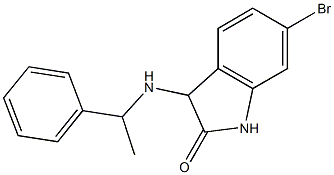 6-bromo-3-[(1-phenylethyl)amino]-2,3-dihydro-1H-indol-2-one Struktur