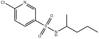 6-chloro-N-(pentan-2-yl)pyridine-3-sulfonamide Struktur