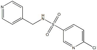 6-chloro-N-(pyridin-4-ylmethyl)pyridine-3-sulfonamide Struktur