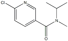 6-chloro-N-methyl-N-(propan-2-yl)pyridine-3-carboxamide Struktur