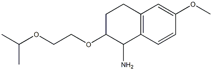 6-methoxy-2-[2-(propan-2-yloxy)ethoxy]-1,2,3,4-tetrahydronaphthalen-1-amine Struktur