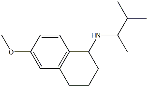 6-methoxy-N-(3-methylbutan-2-yl)-1,2,3,4-tetrahydronaphthalen-1-amine Struktur